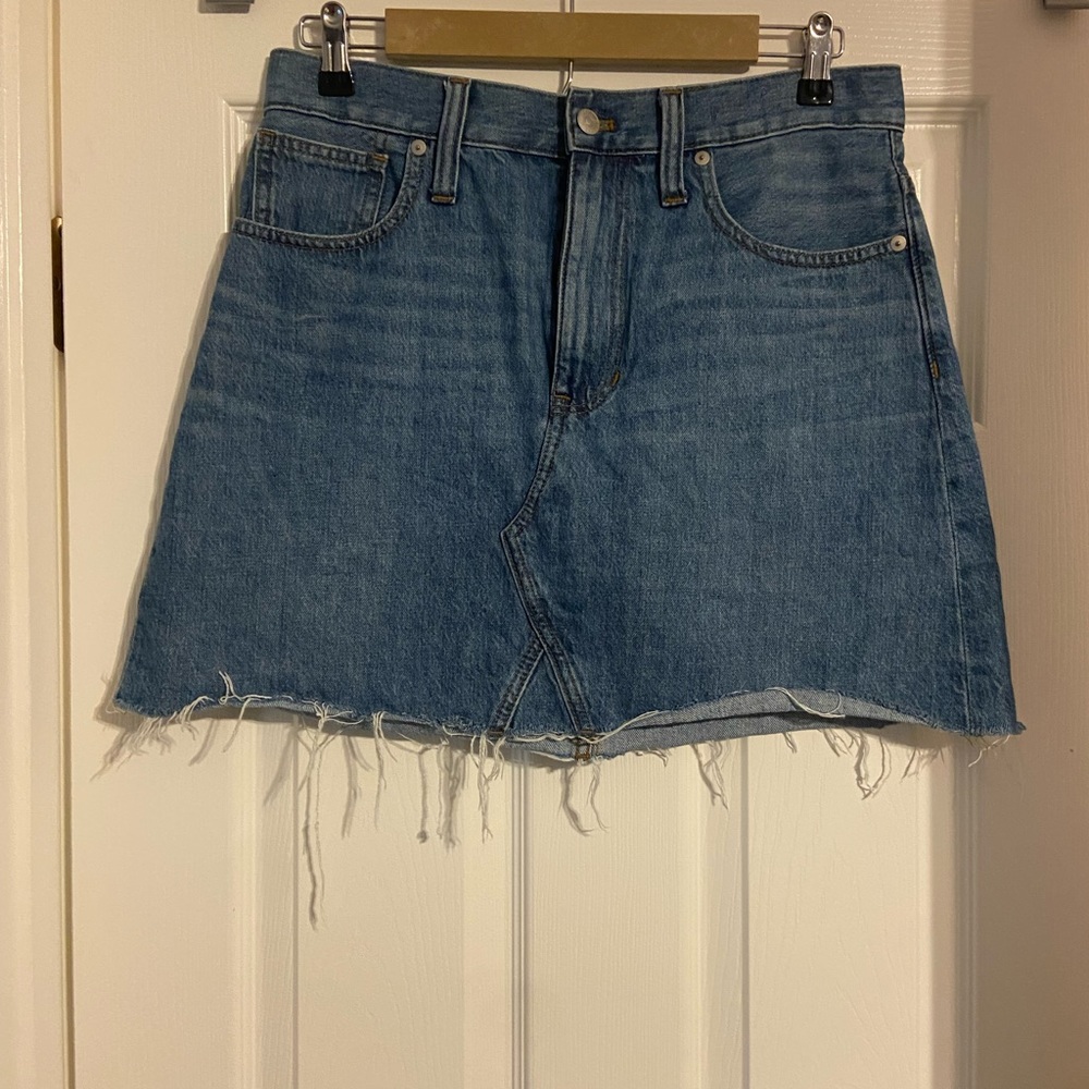 Madewell mini denim skirt